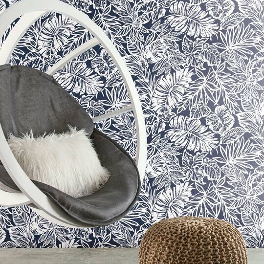 RoomMates Batik Tropical Leaf Peel & Stick Wallpaper